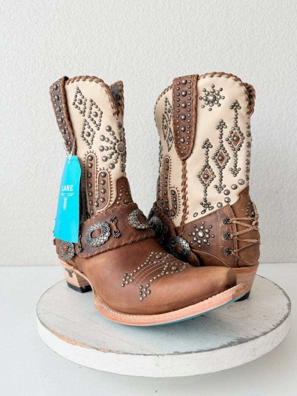 Lane SECRET JOURNEY Midi Cowboy Boots Desert Clay Western Cowgirl Boots 9.5